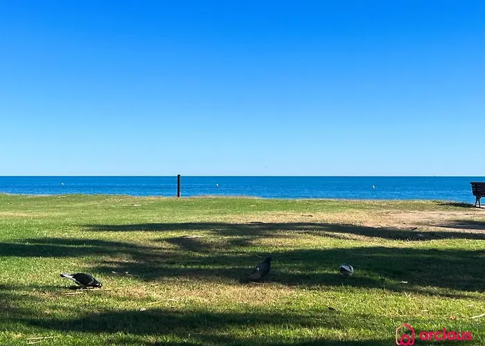 Bella Terraza Frontal Al Mar דירה *